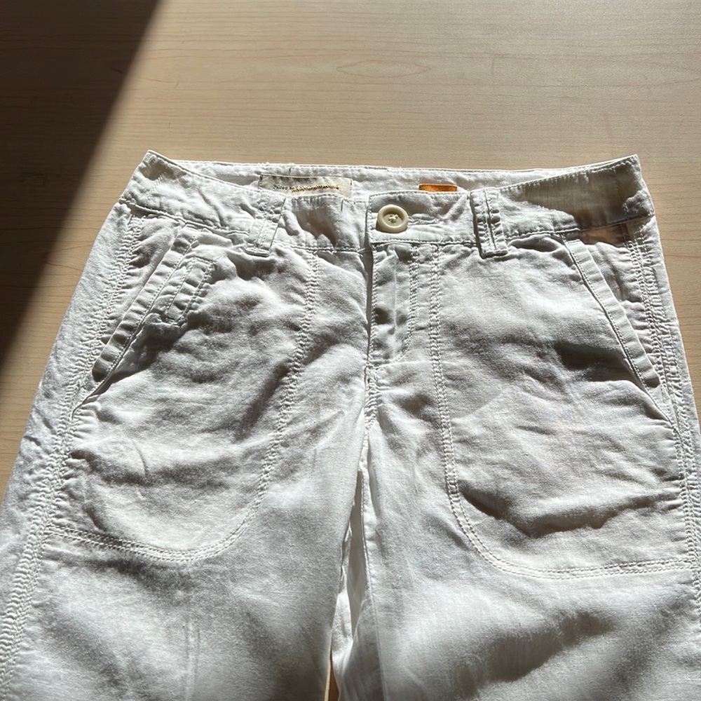 Pilcro and the Letterpress linen/cotton wide leg pants size 0